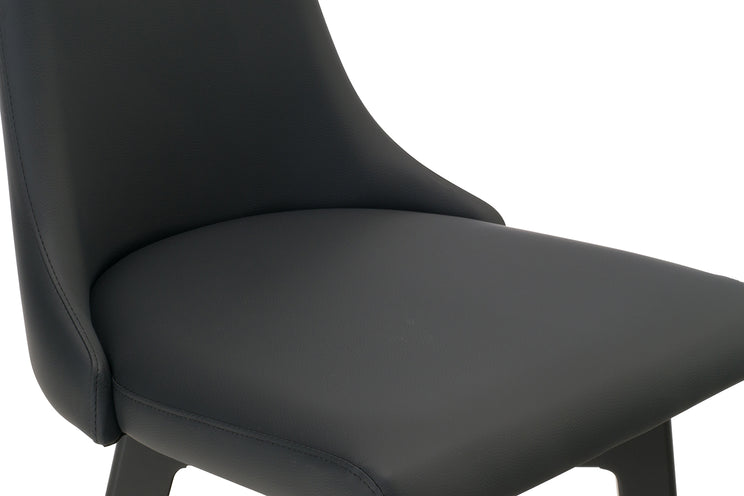 Downtown Black Swivel Counter Stool